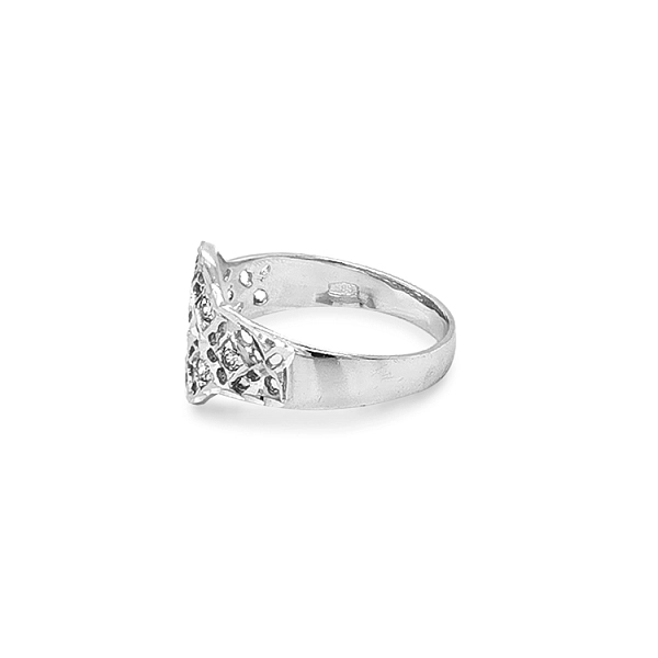 Gold Ring with Zircons