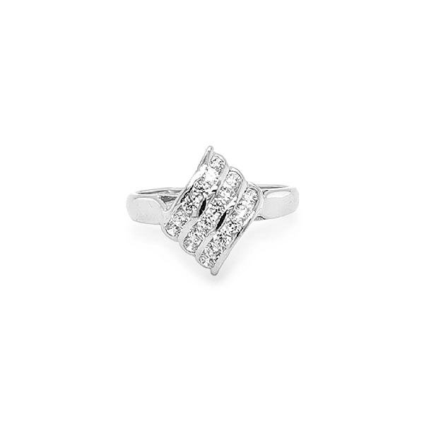Gold Ring with Zircons