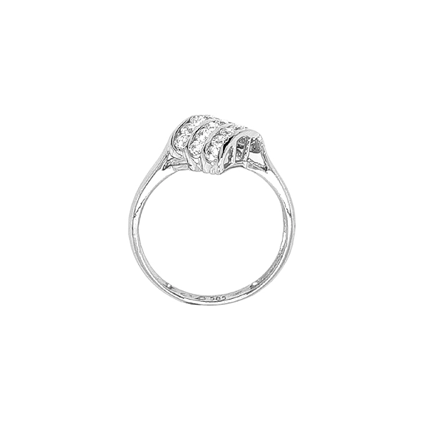 Gold Ring with Zircons