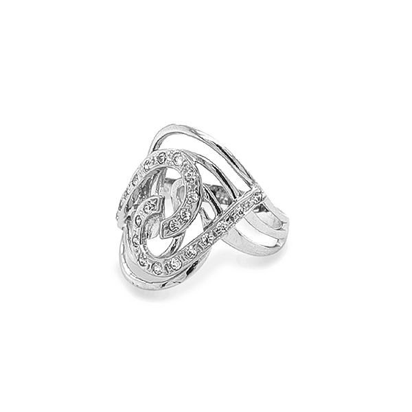 Gold Ring with Zircons
