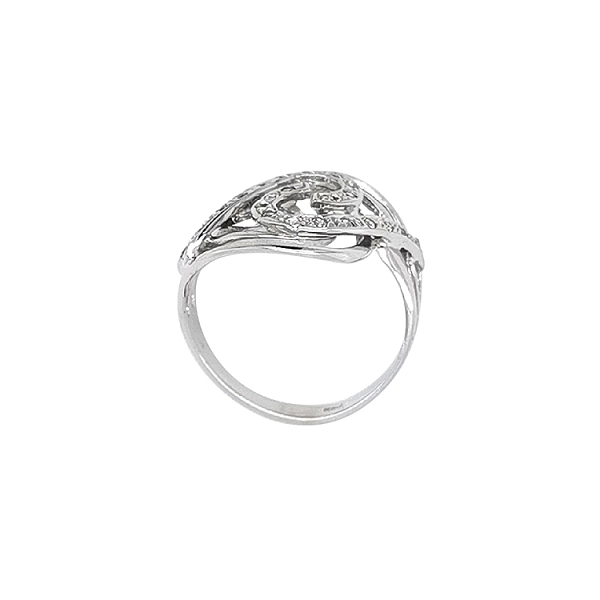 Gold Ring with Zircons