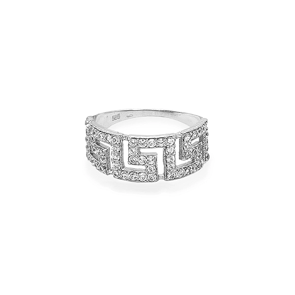 Gold Ring with Zircons