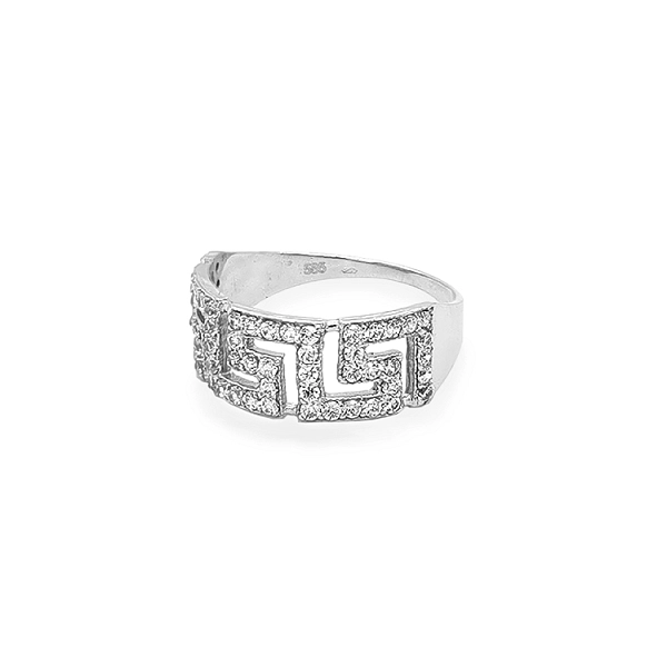 Gold Ring with Zircons