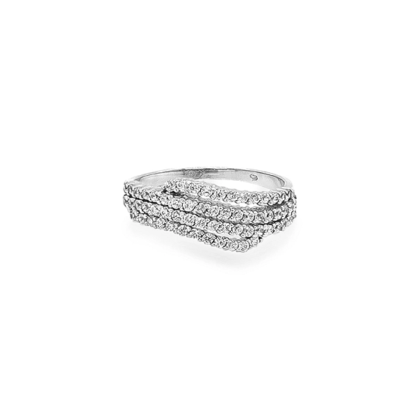 Gold Ring with Zircons