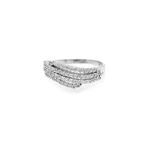 Gold Ring with Zircons
