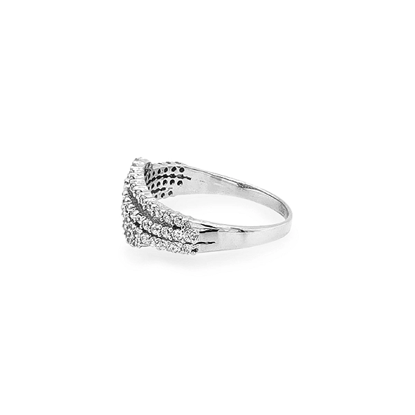 Gold Ring with Zircons