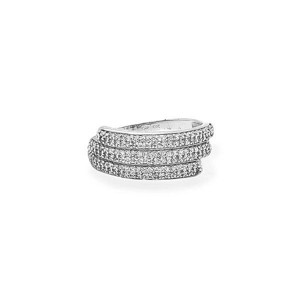 Gold Ring with Zircons