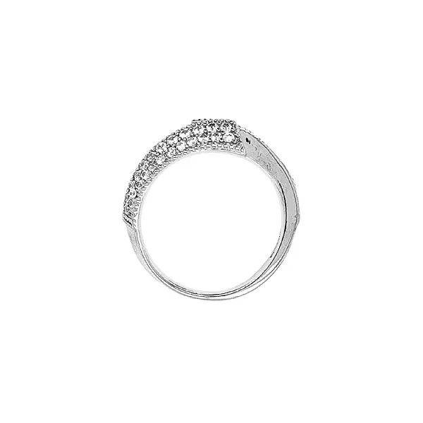 Gold Ring with Zircons