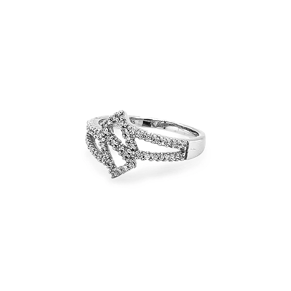 Gold Ring with Zircons