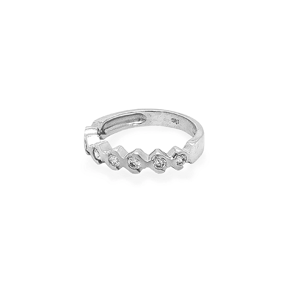 Gold Ring with Zircons