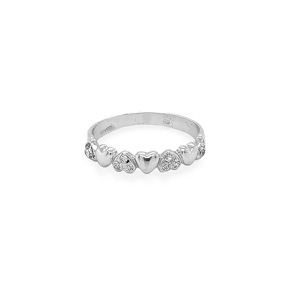 Gold Ring with Zircons