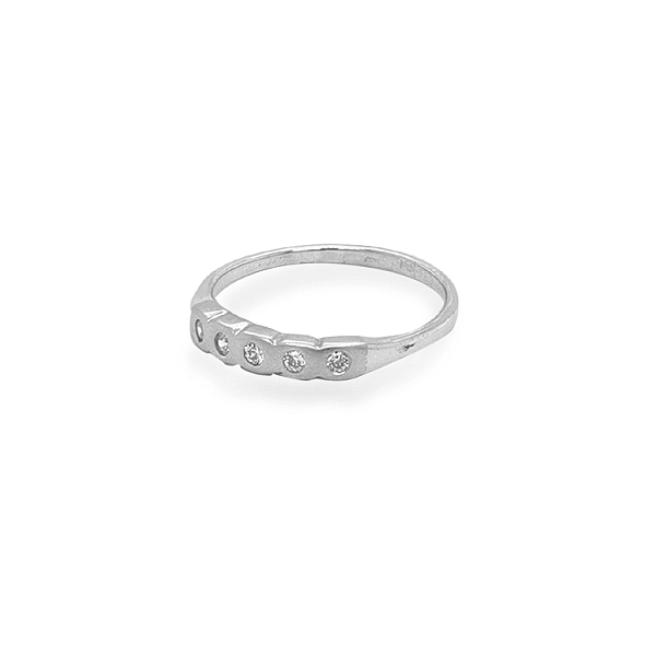 Gold Ring with Zircons