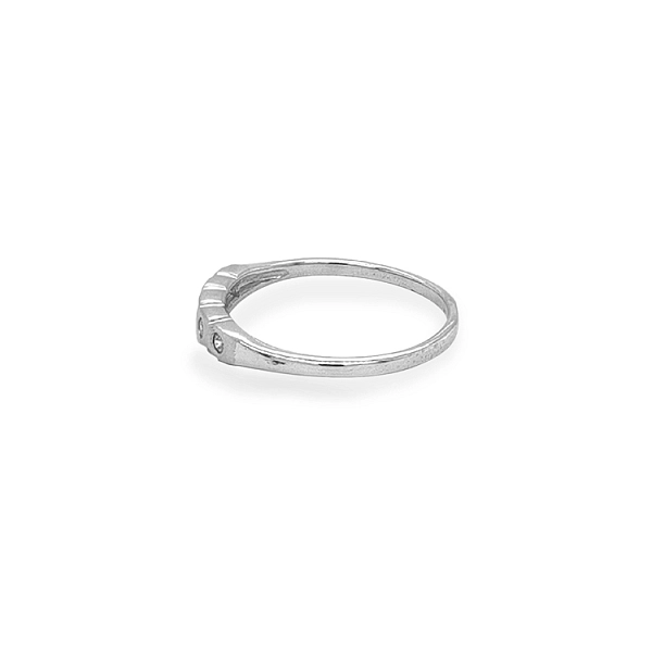 Gold Ring with Zircons