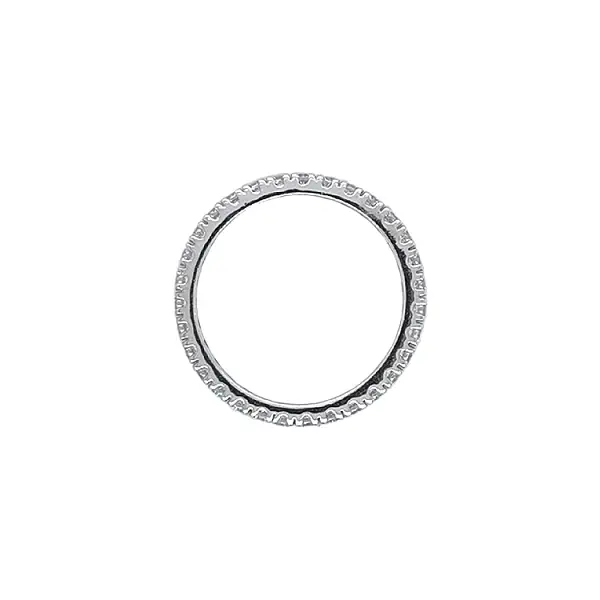 Gold Eternity Ring with Zircones