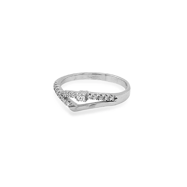 Gold Ring with Zircons