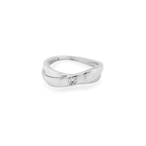 Gold Ring with Zircon