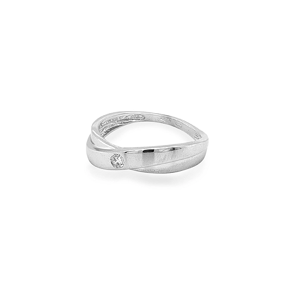 Gold Ring with Zircon