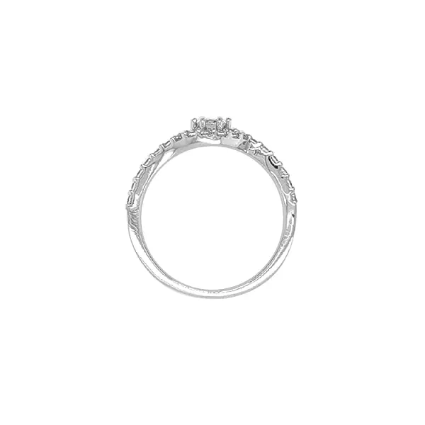 Gold Ring with Zircons