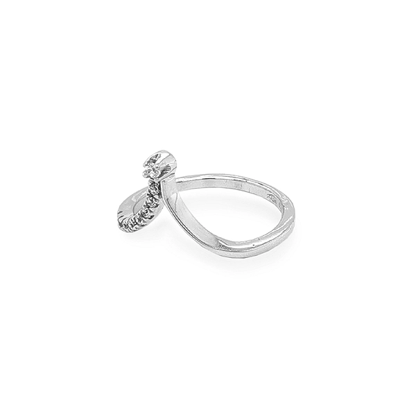 Gold Ring with Zircons