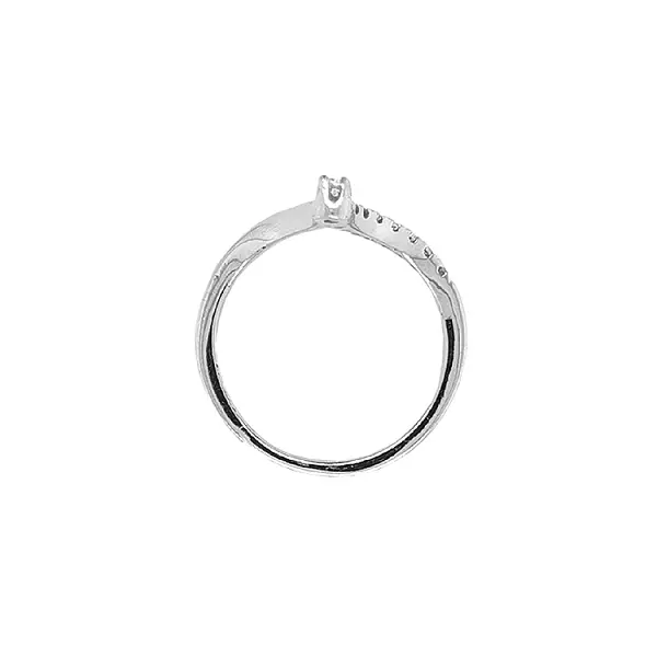 Gold Ring with Zircons