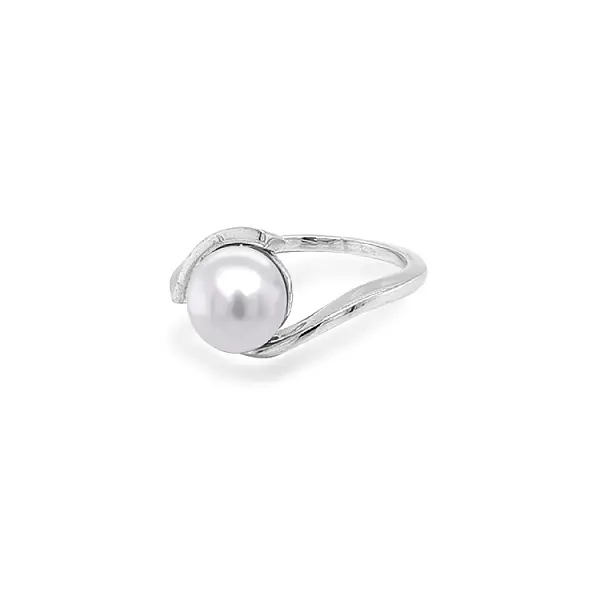 Gold Ring with Pearl