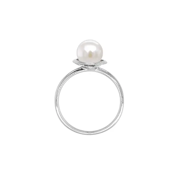 Gold Ring with Pearl
