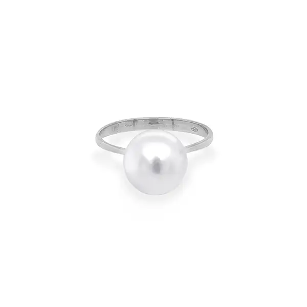 Gold Ring with Pearl