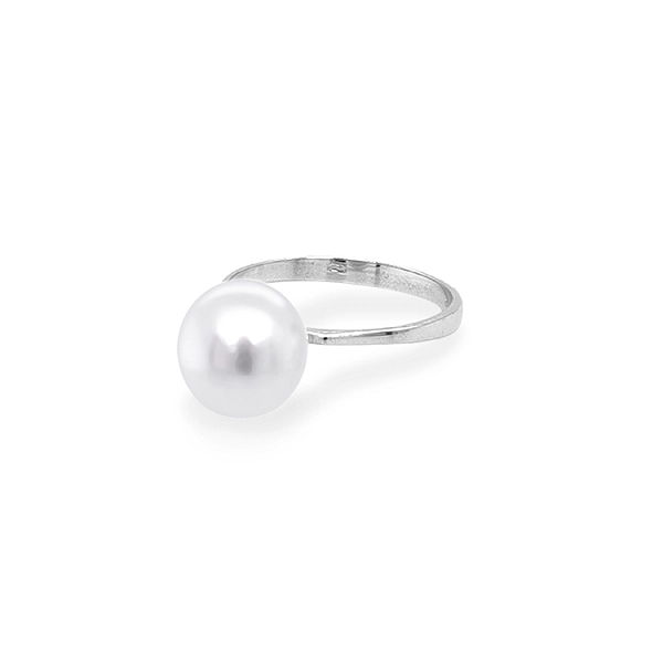 Gold Ring with Pearl