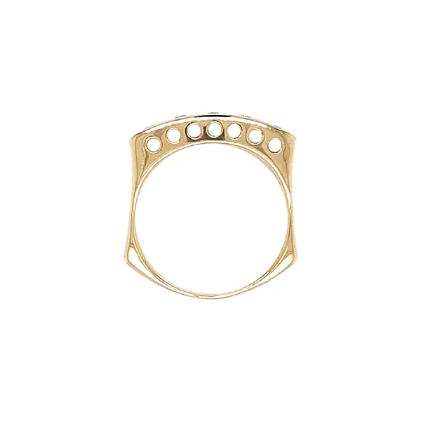 Gold Ring with Zircons