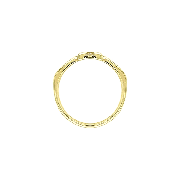 Gold Ring with Zircons