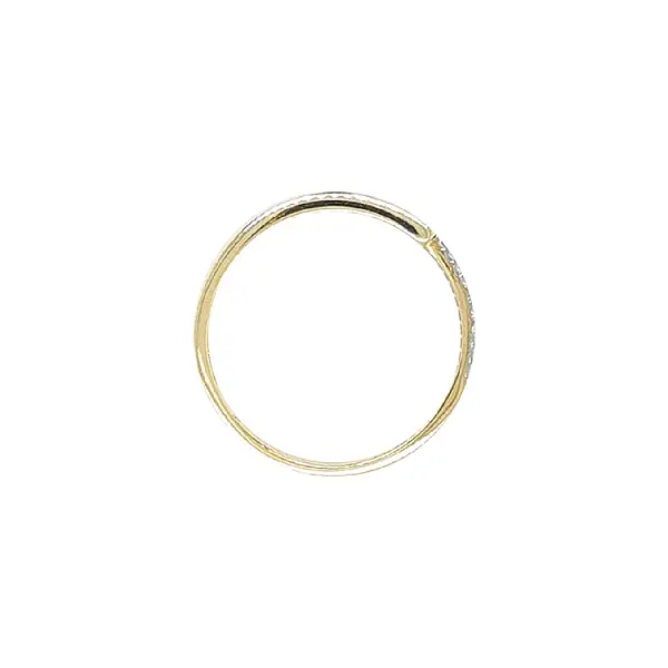 Gold Ring with Zircons