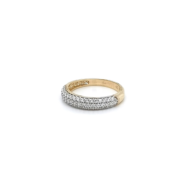 Gold Ring with Zircones