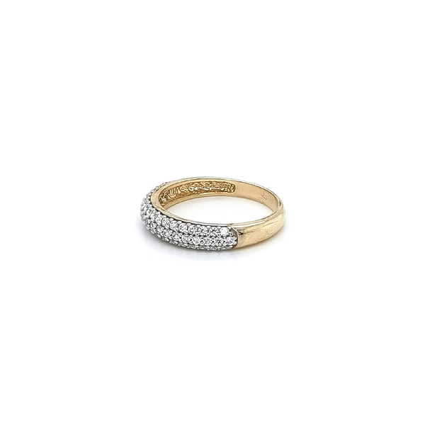 Gold Ring with Zircones