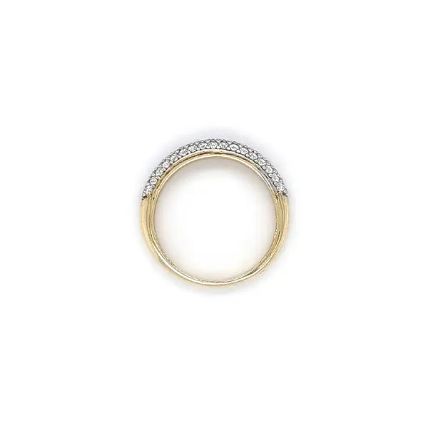 Gold Ring with Zircones