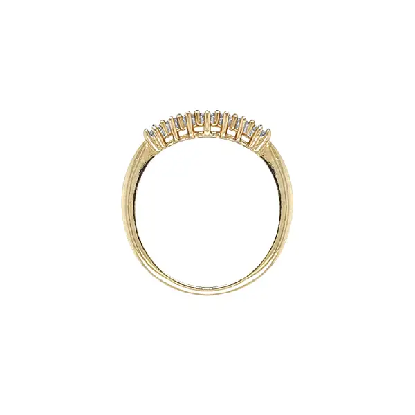 Gold Ring with Zircons