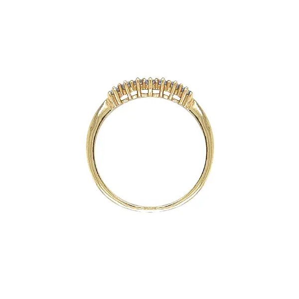 Gold Ring with Zircons