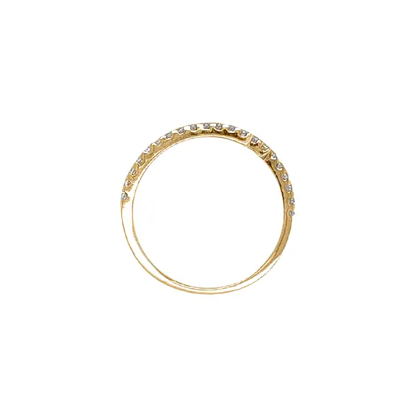 Gold Ring with Zircons