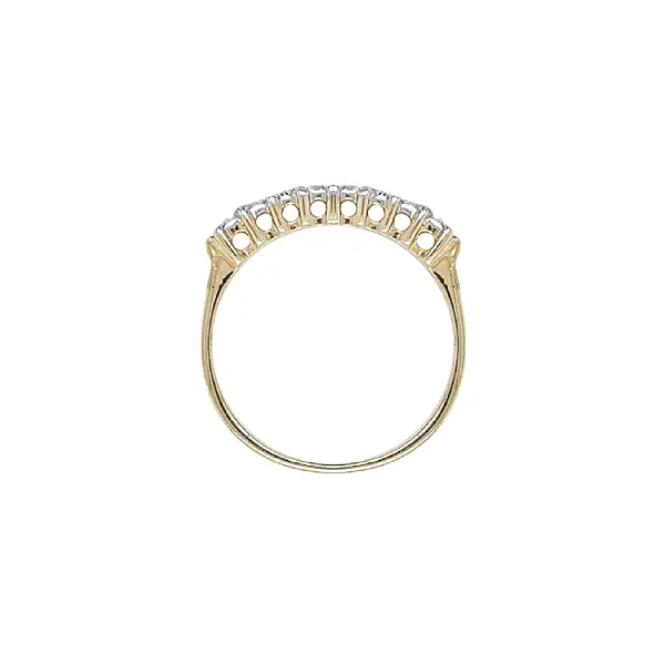 Gold Ring with Zircons