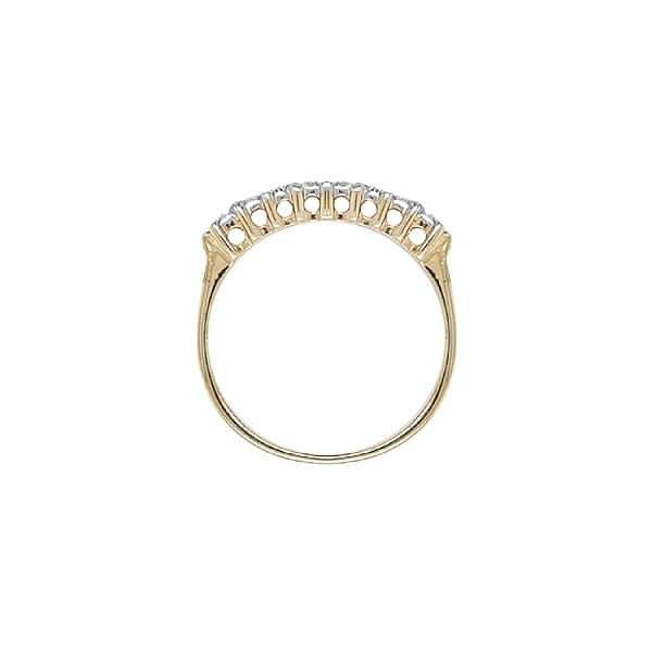 Gold Ring with Zircons