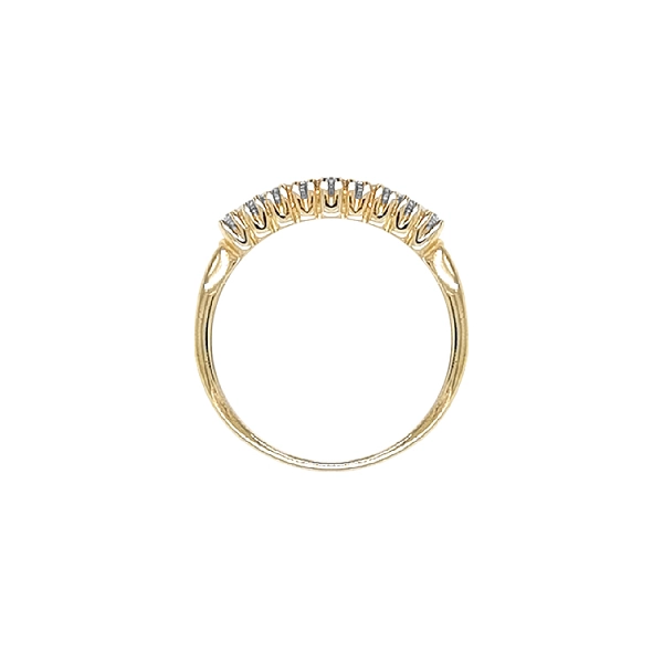 Gold Ring with Zircons