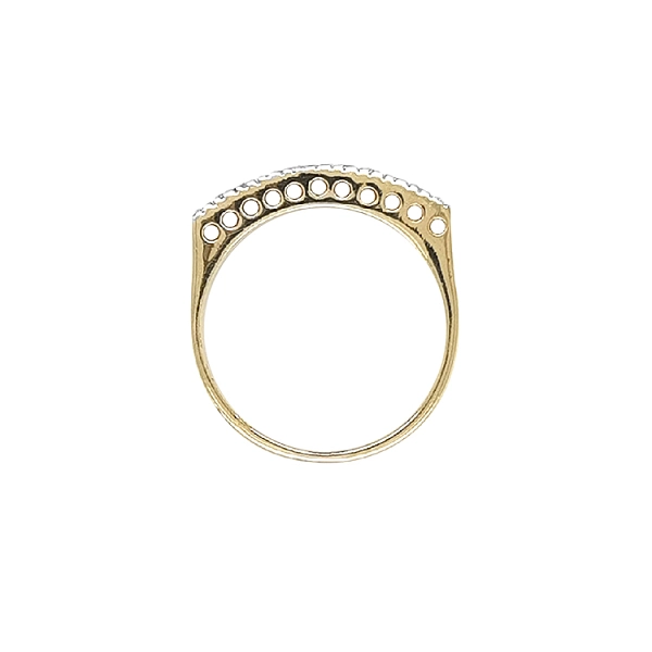 Gold Ring with Zircons