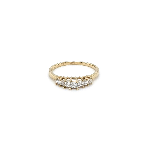 Gold Ring with Zircons