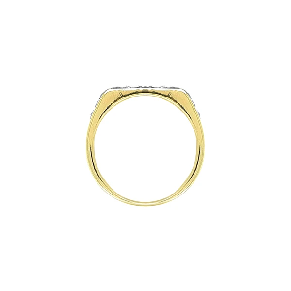 Gold Ring with Zircons