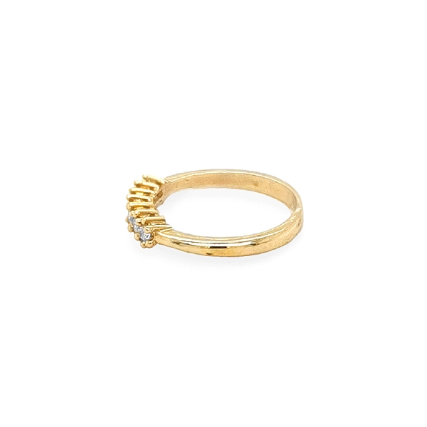 Gold Ring with Zircons