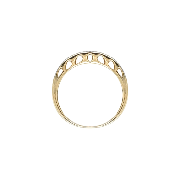 Gold Ring with Zircons