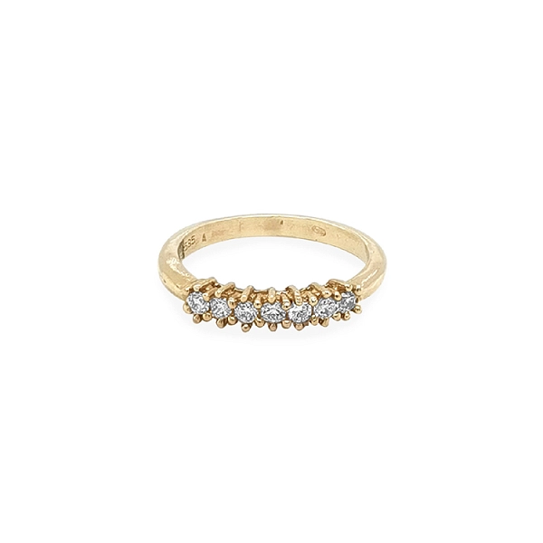 Gold Ring with Zircons