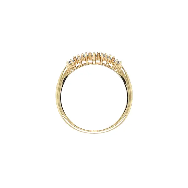 Gold Ring with Zircons