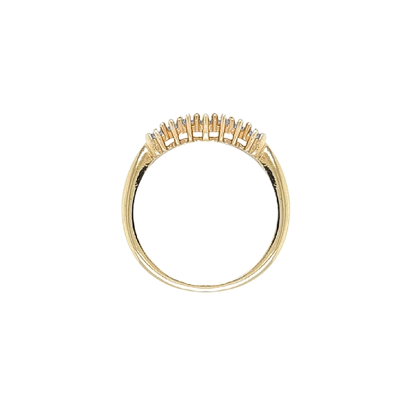 Gold Ring with Zircons