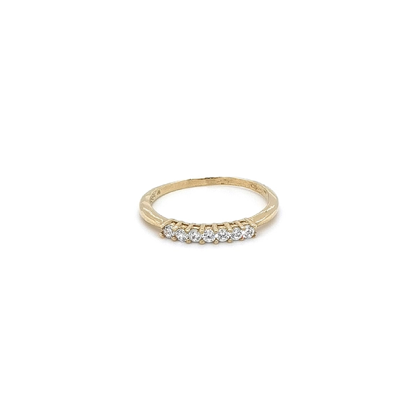 Gold Ring with Zircons