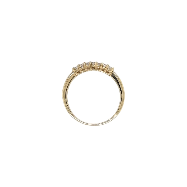 Gold Ring with Zircons